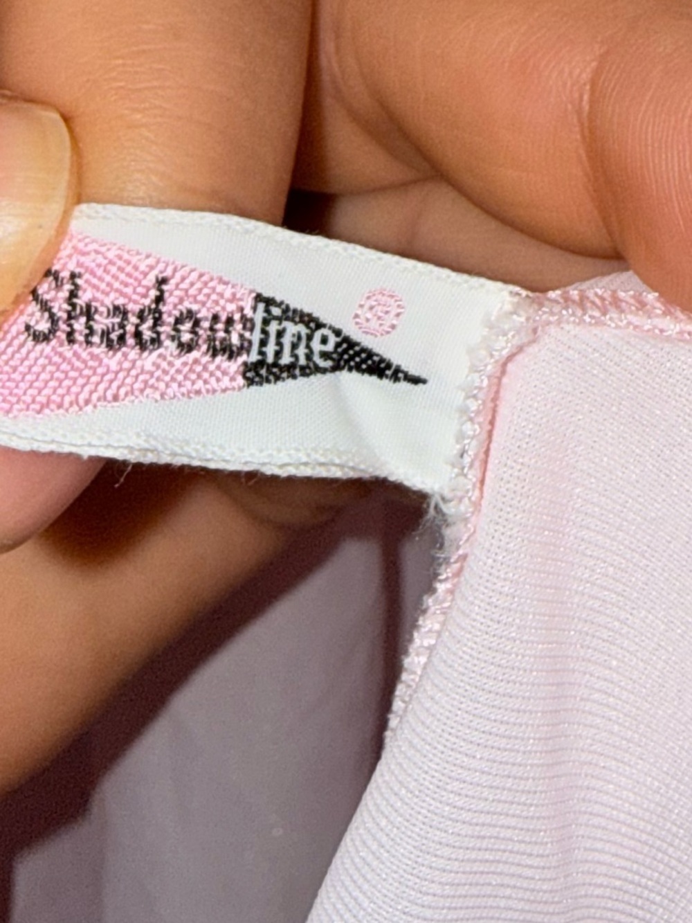 vintage Shadowline pastel pink nylon bed jacket featuring lace trim M - Picture 5 of 6